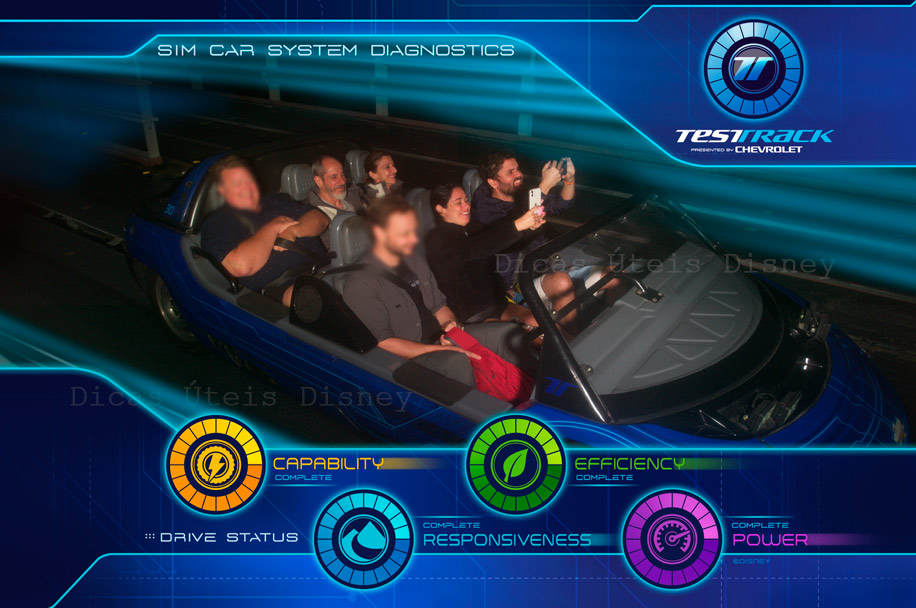 atrações mais concorridas do Epcot test track