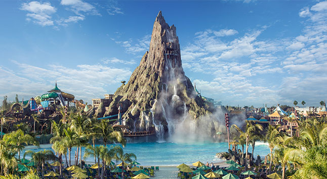 parques além Disney volcano bay