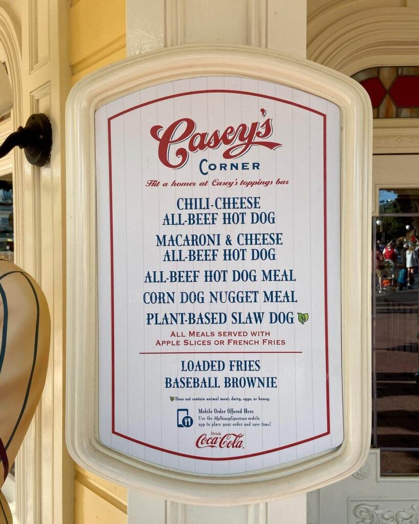 Como é a Main Street no Magic Kingdom Caseys Corner