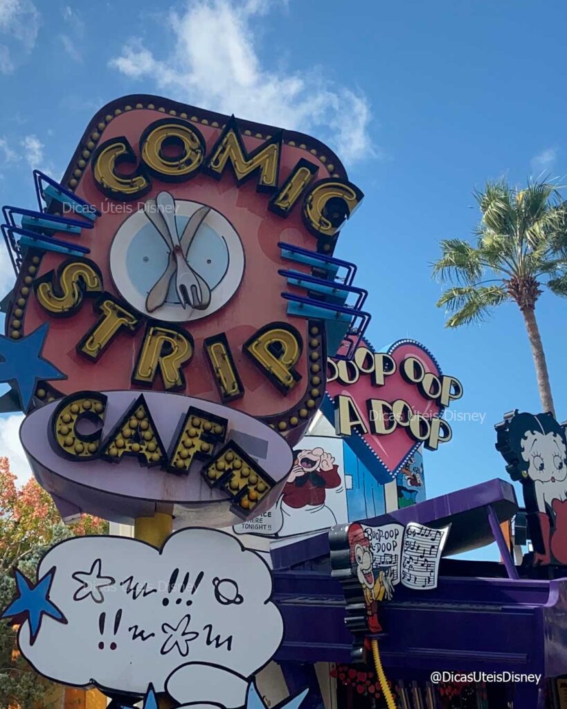 como-e-area-toon-lagoon-islands-of-adventure-restaurante-comic-strip-cafe-dicas-uteis-disney