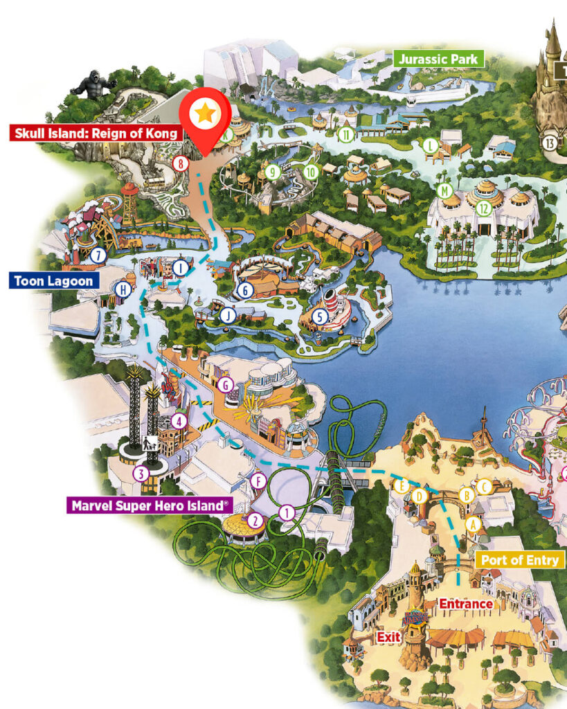 como-sao-areas-skull-islands-the-lost-continent-parque-islands-of-adventure-atracao-king-kong-dicas-uteis-disney-Mapa2