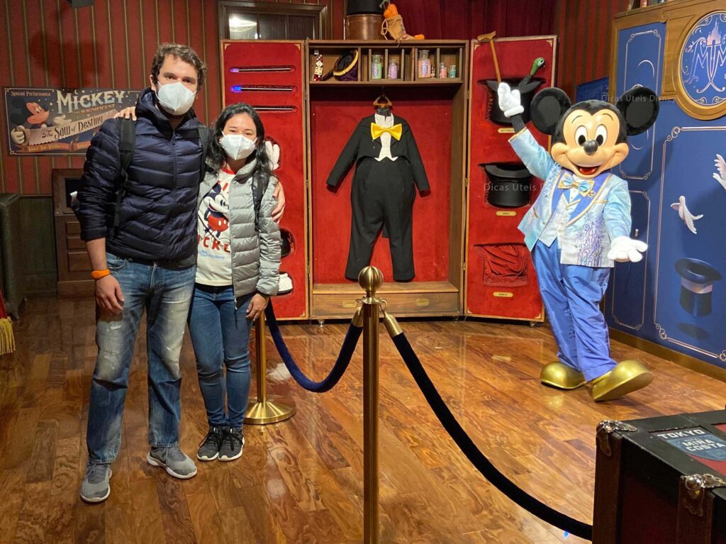 Encontro personagens disney Mickey Magic Kingdom