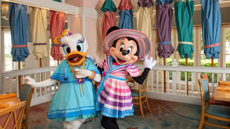 guia refeição personagens Disney cape may cafe refeição personagens