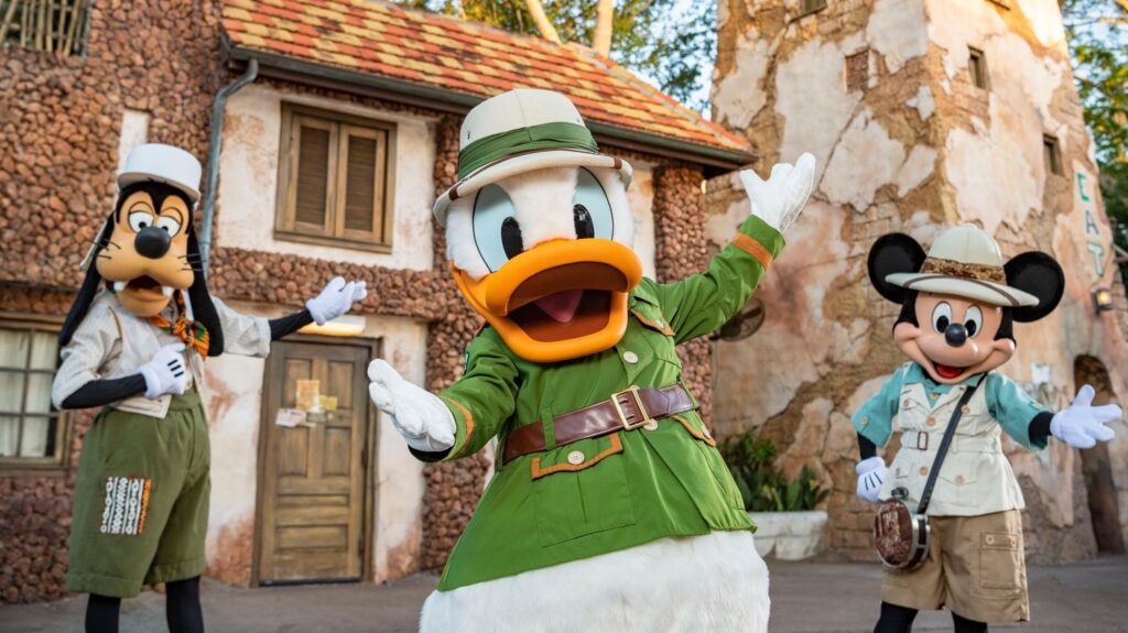 guia refeição personagens Disney tusker house animal kingdom personagens